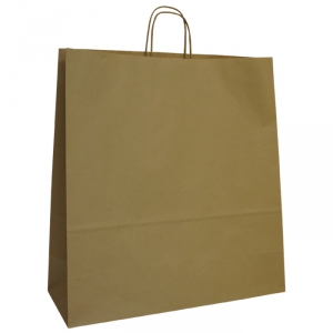 450mm Brown Twisted Handle Paper Carrier Bags