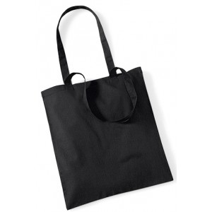 Black Cotton Bags Long Handle