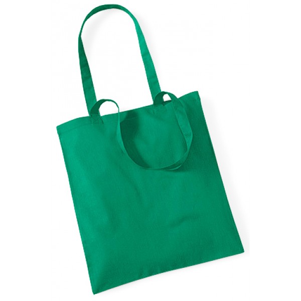 Green Cotton Bags Long Handle