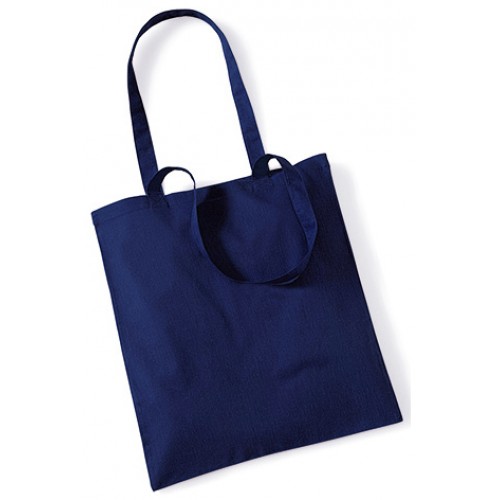 Blue Cotton Bags Long Handle
