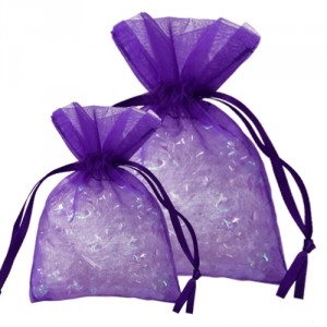 Purple Organza Bag Medium