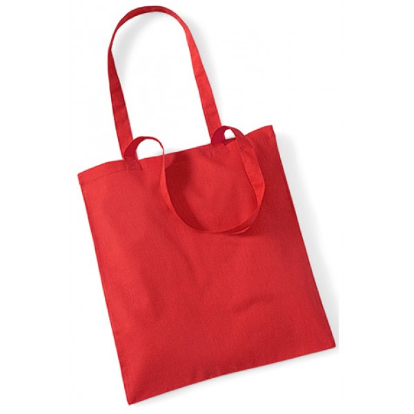Red Cotton Bags Long Handle