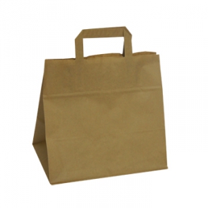 260mm Brown Wide Based Paper Carrier Bags