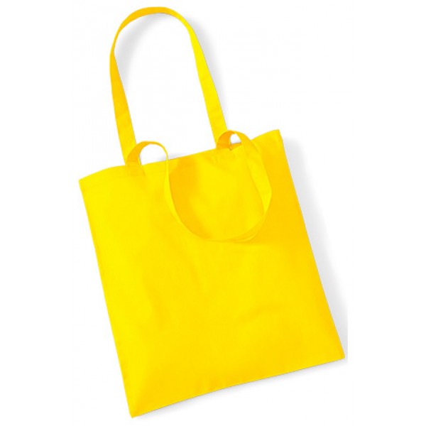 Yellow Cotton Bags Long Handle